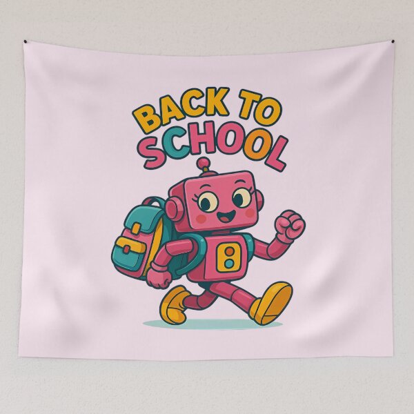 Item preview, Pink Robot - Back to School Girl designed and sold by OMdesign10.