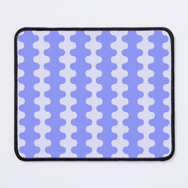 Item preview, Modern Retro Wavy Ogee A-Go-Go Pop Stripes in Periwinkle designed and sold by kierkegaard.