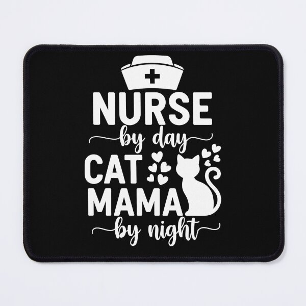 Item preview, Nurse by Day, Cat Mama by Night – Funny Cat Lover Nurse Design designed and sold by fawzimorsy.