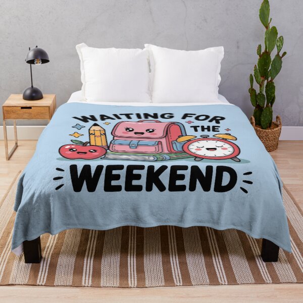 Item preview, Waiting for the weekend – back to school vibe designed and sold by WikaKowalczyk.