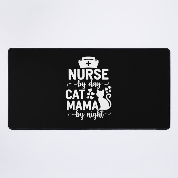 Item preview, Nurse by Day, Cat Mama by Night – Funny Cat Lover Nurse Design designed and sold by fawzimorsy.