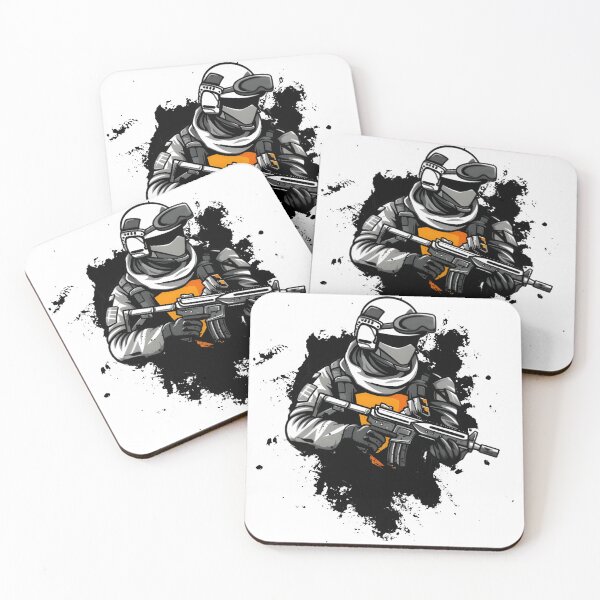 Item preview, Soldier Gaming Art – Futuristic Military Warrior with Machine Gun Design designed and sold by DASK-VIBES.