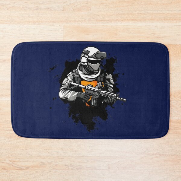 Item preview, Soldier Gaming Art – Futuristic Military Warrior with Machine Gun Design designed and sold by DASK-VIBES.