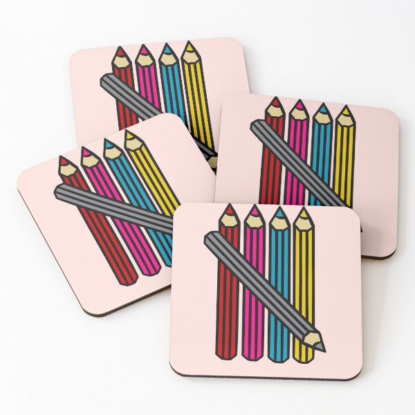 Item preview, Colorful Modern Pencil Art Print – Digital Download, Pop Art Wall Decor, Bold School Supplies Illustration, Contemporary Home Office Art designed and sold by Sketchymindbyp.