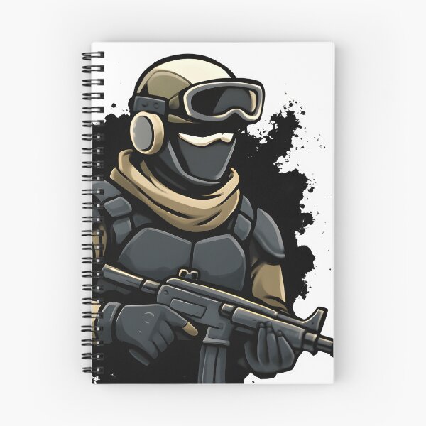 Item preview, Cartoon Tactical Soldier with Rifle – Military Gamer Character Art designed and sold by DASK-VIBES.