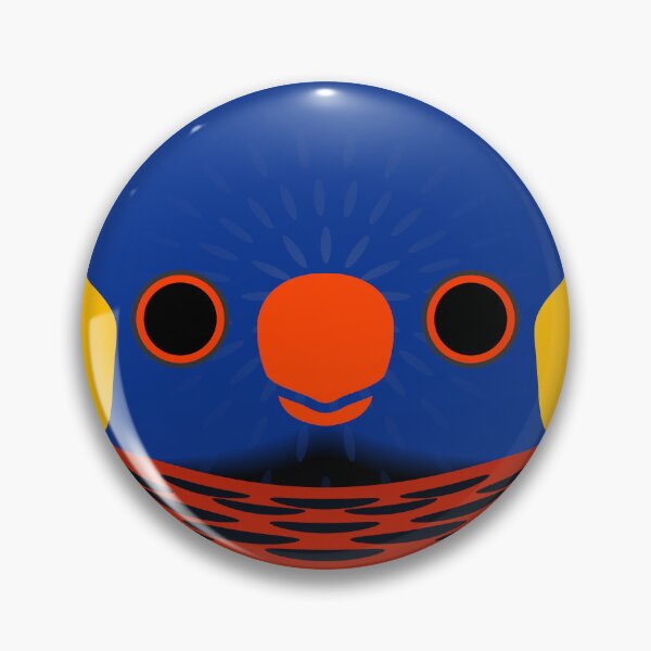 Item preview, The face of a Coconut lorikeet designed and sold by INKOYADO.