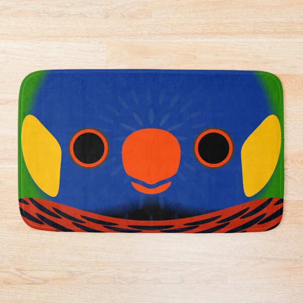 Item preview, The face of a Coconut lorikeet designed and sold by INKOYADO.