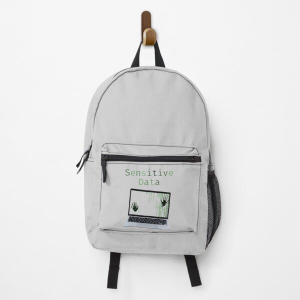 Item preview, Sensitive Data – Cybersecurity Hacker Laptop Warning Design designed and sold by ProDesignByMK.