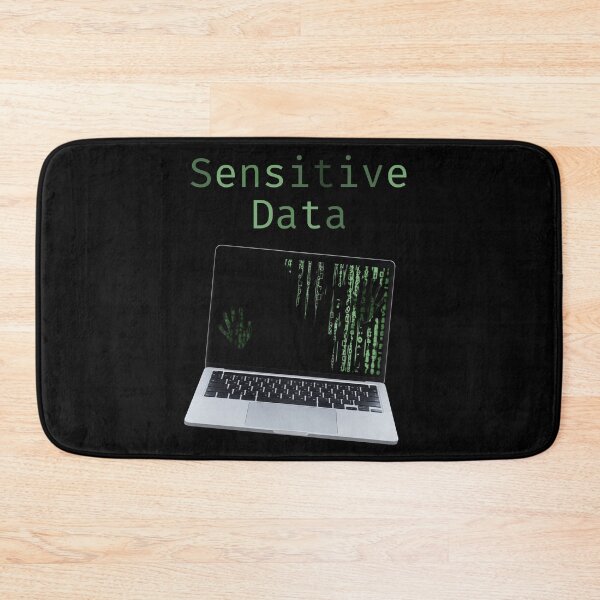 Item preview, Sensitive Data – Cybersecurity Hacker Laptop Warning Design designed and sold by ProDesignByMK.