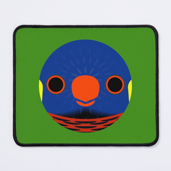 Item preview, The face of a Coconut lorikeet designed and sold by INKOYADO.