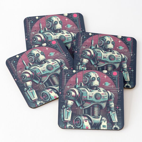 Item preview, Colorful retro robot desighn  designed and sold by Dogandesighn.