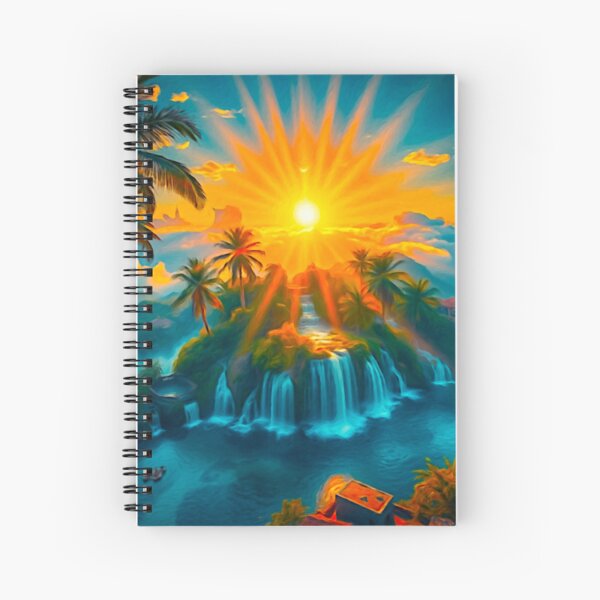 Arteman Inspiration - Collection Oasis Paradisiaque - "L'Oeil de l'Oasis" Cahier à spirale