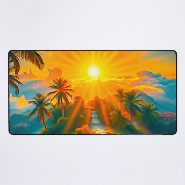 Arteman Inspiration - Collection Oasis Paradisiaque - "L'Oeil de l'Oasis" Tapis de souris XXL