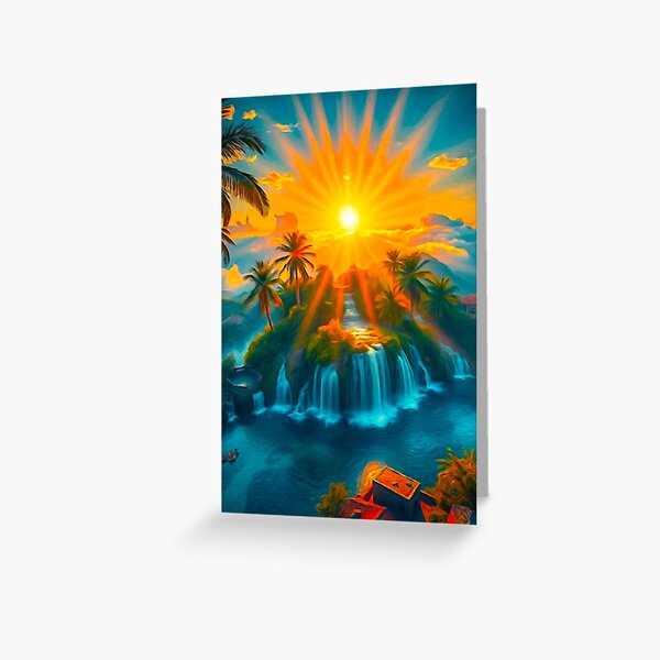 Arteman Inspiration - Collection Oasis Paradisiaque - "L'Oeil de l'Oasis" Carte de vœux