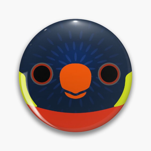 Item preview, The face of a Sunset lorikeet designed and sold by INKOYADO.