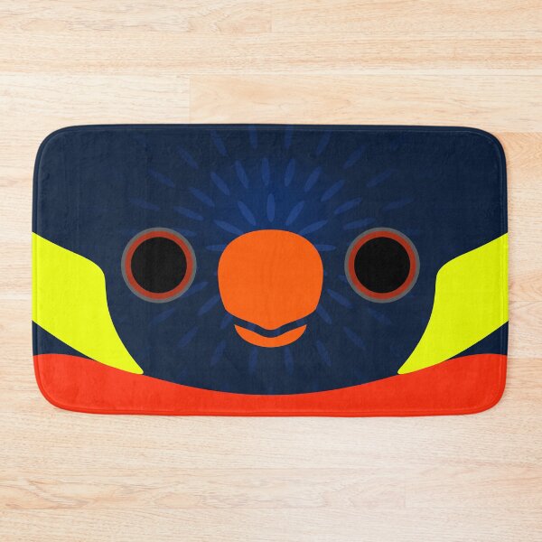 Item preview, The face of a Sunset lorikeet designed and sold by INKOYADO.