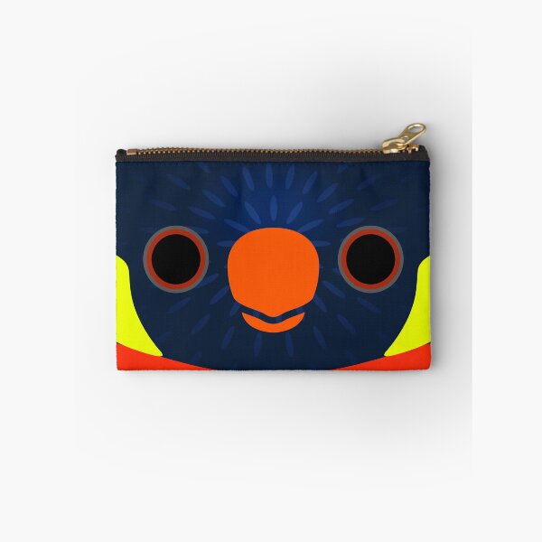 Item preview, The face of a Sunset lorikeet designed and sold by INKOYADO.