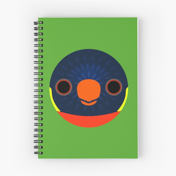 Item preview, The face of a Sunset lorikeet designed and sold by INKOYADO.