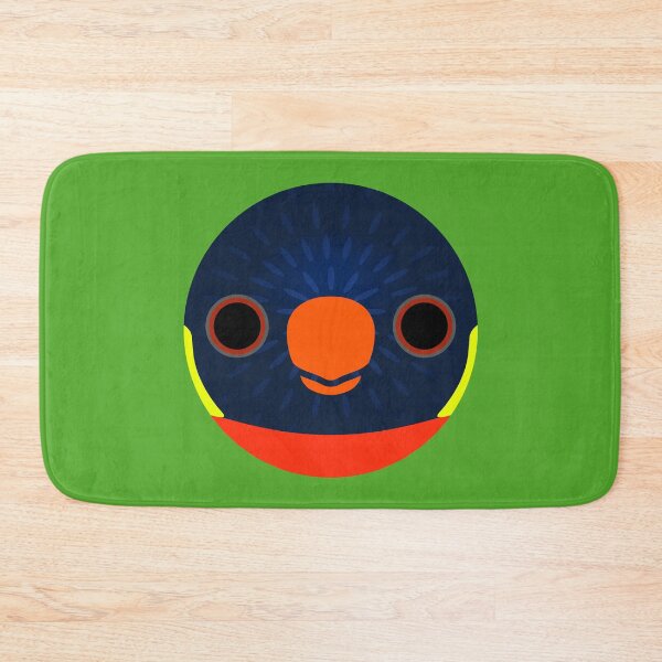 Item preview, The face of a Sunset lorikeet designed and sold by INKOYADO.