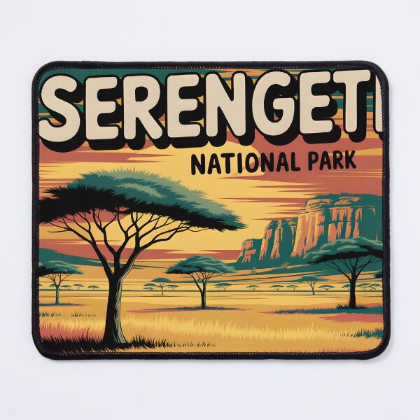 Item preview, Serengeti National Park: Classic Travel Poster Tribute designed and sold by LSVart.