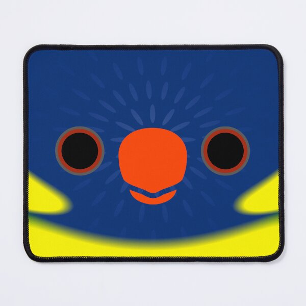 Item preview, The face of a Marigold lorikeet designed and sold by INKOYADO.