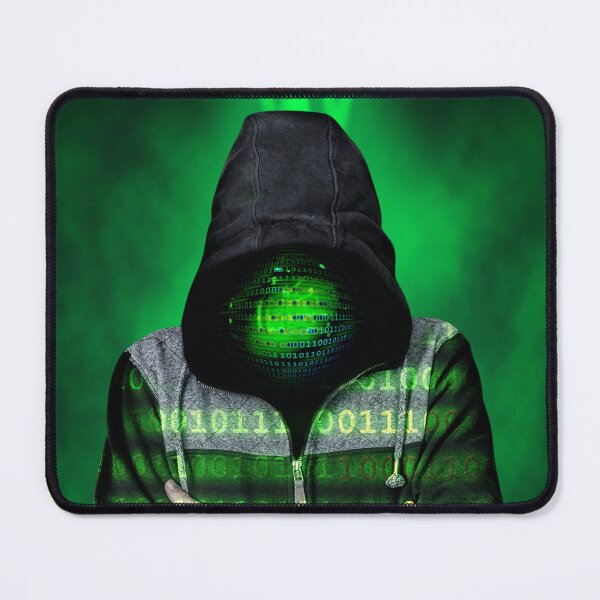 Item preview, Binary Hacker – Cybersecurity Hooded Figure with Binary Code designed and sold by ProDesignByMK.