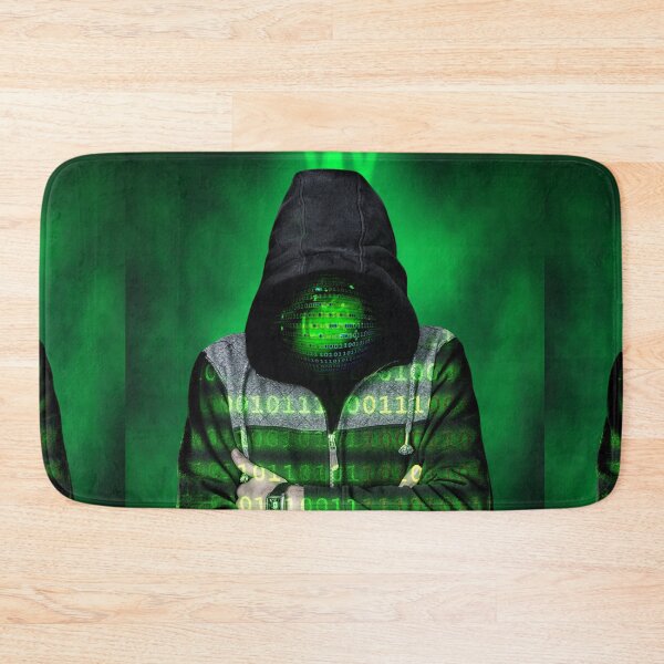 Item preview, Binary Hacker – Cybersecurity Hooded Figure with Binary Code designed and sold by ProDesignByMK.