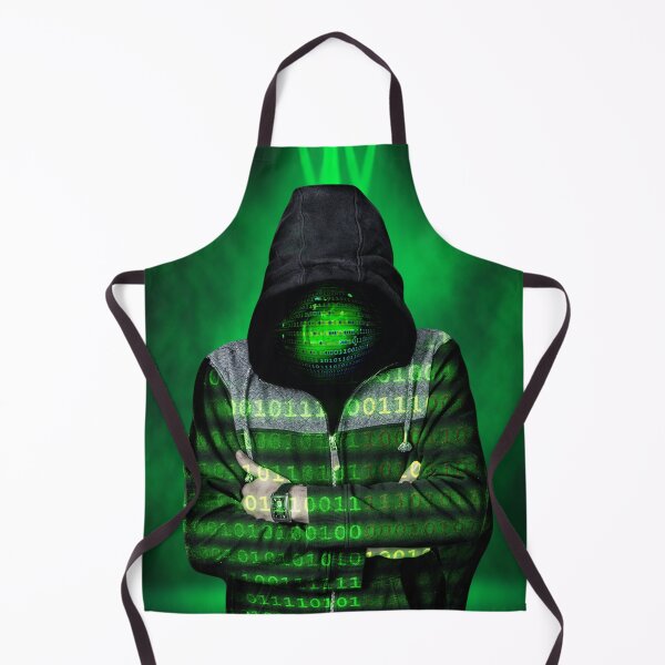 Item preview, Binary Hacker – Cybersecurity Hooded Figure with Binary Code designed and sold by ProDesignByMK.