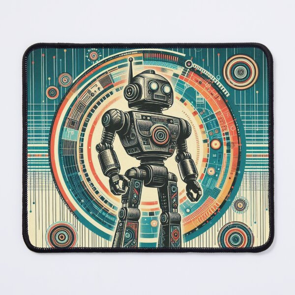Item preview, Colorful retro robot  designed and sold by Dogandesighn.