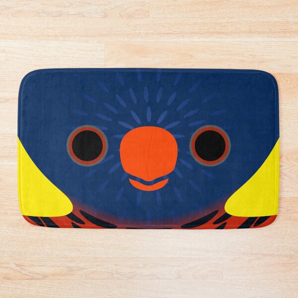Item preview, The face of a Biak lorikeet designed and sold by INKOYADO.