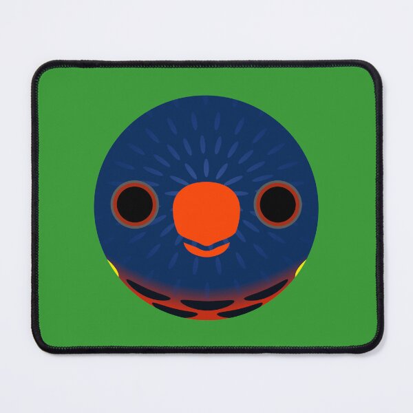 Item preview, The face of a Biak lorikeet designed and sold by INKOYADO.