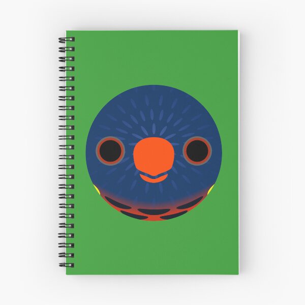 Item preview, The face of a Biak lorikeet designed and sold by INKOYADO.