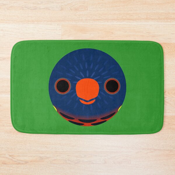 Item preview, The face of a Biak lorikeet designed and sold by INKOYADO.