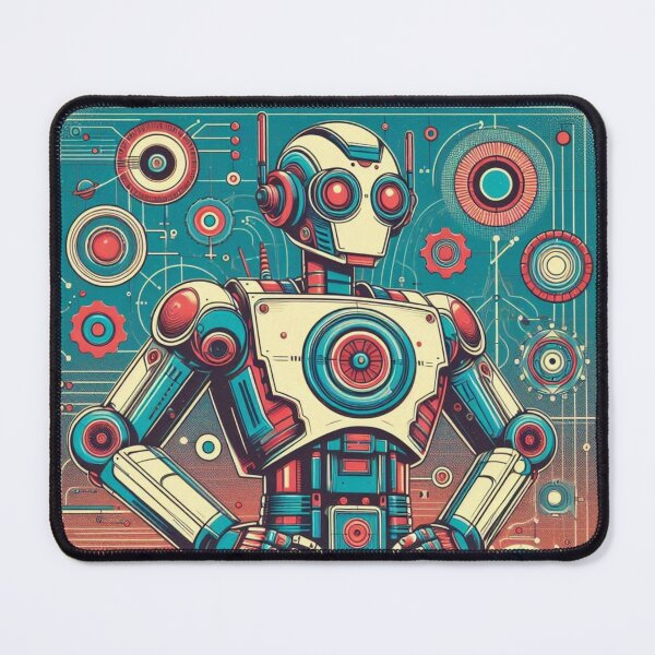 Item preview, Colorful retro robot  designed and sold by Dogandesighn.