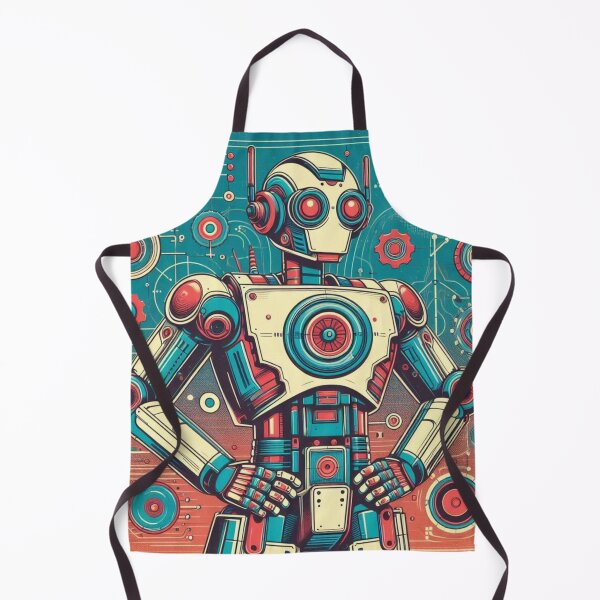 Item preview, Colorful retro robot  designed and sold by Dogandesighn.