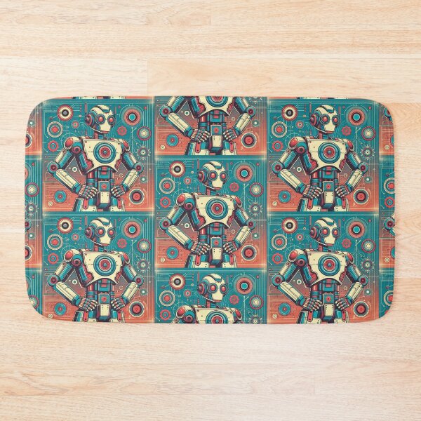 Item preview, Colorful retro robot  designed and sold by Dogandesighn.