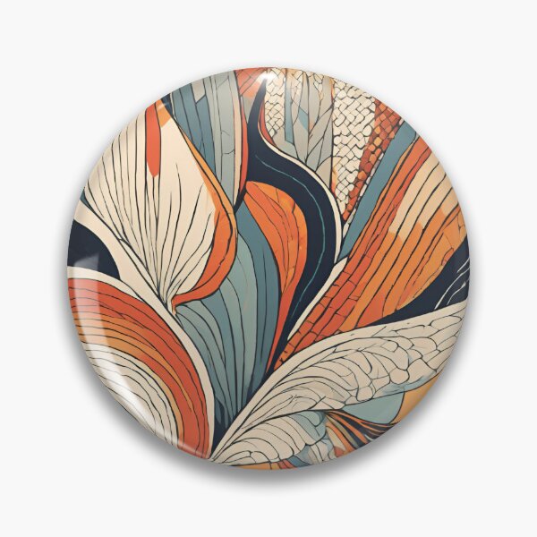 Item preview, Dream Patterns 11 - Terracotta Bloomscape Earthy Abstract Organic Pattern designed and sold by K1ndo.
