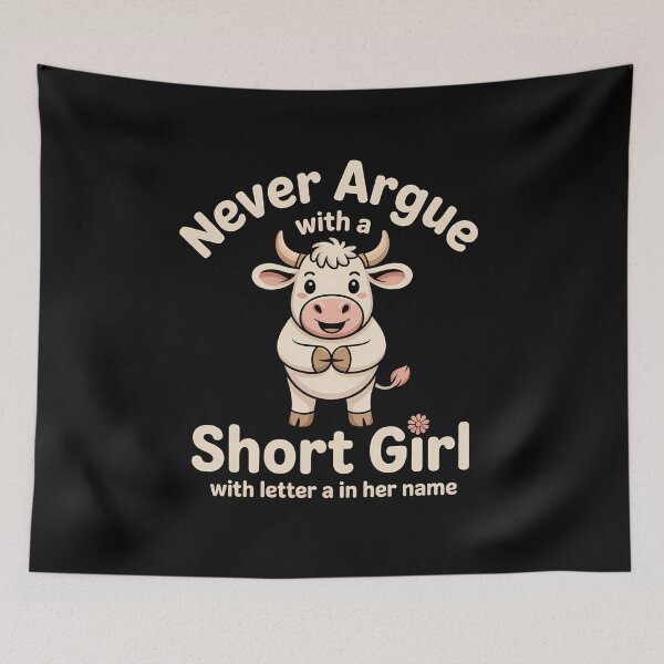 Item preview, Never Argue with A Short Girl - The perfect gift for a confident, short girl with attitude and a great sense of humor. designed and sold by ZyziowskyArt.