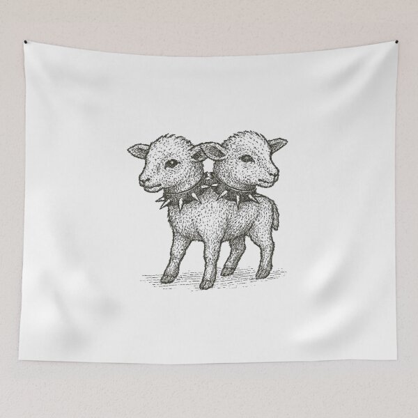 Item preview, Punk Two Headed Lamb designed and sold by Fatalcybershop.