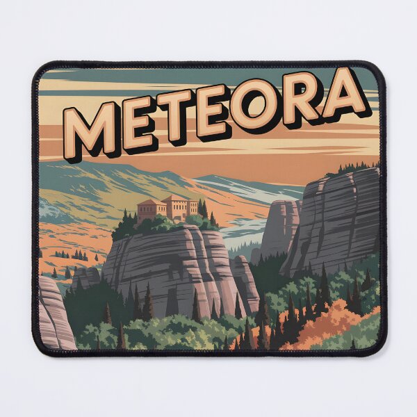Item preview, Meteora: Vintage European Travel Poster designed and sold by LSVart.