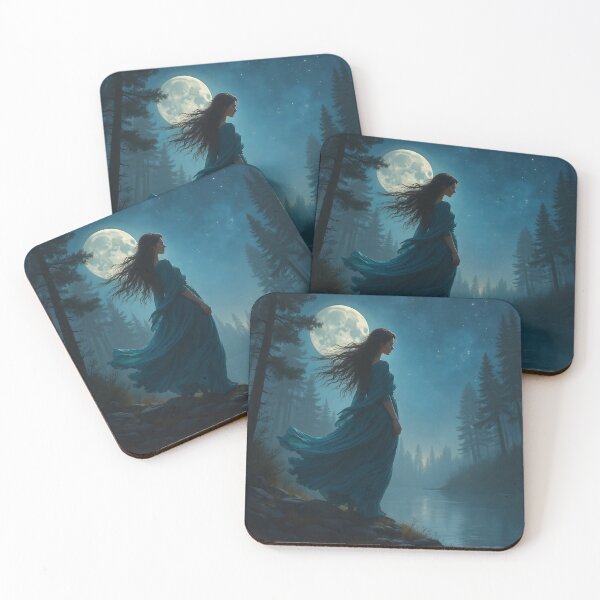 Item preview, Elen of the Ways - Goddess in the Forest Night designed and sold by Old Town Thistle & Tome.