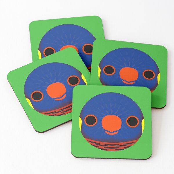 Item preview, The face of a Massena's Lorikeet designed and sold by INKOYADO.
