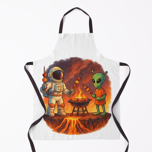 Item preview, Volcanic BBQ: Cosmic Grill Adventure designed and sold by HEERMANArt.