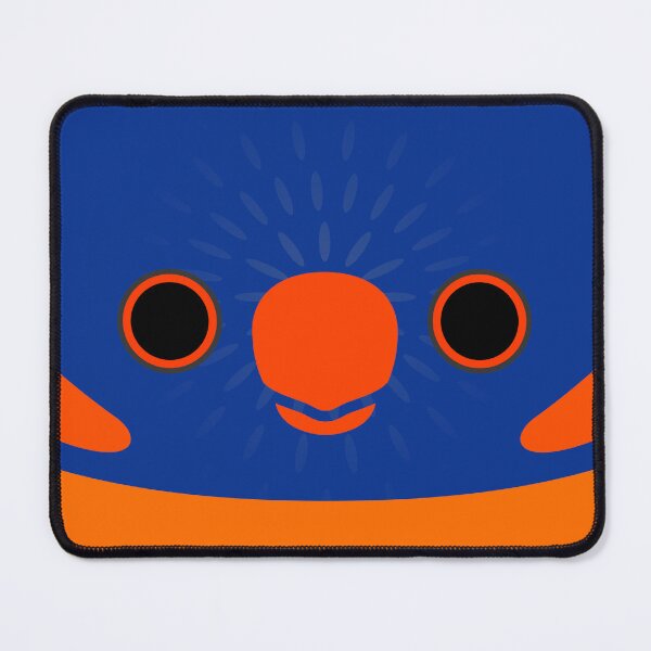 Item preview, The face of a Red-collared lorikeet designed and sold by INKOYADO.