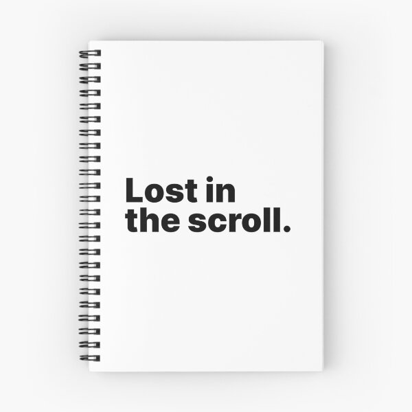 Item preview, Lost in the scroll | Black text designed and sold by ThingsOnTees.