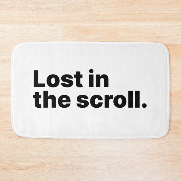 Item preview, Lost in the scroll | Black text designed and sold by ThingsOnTees.