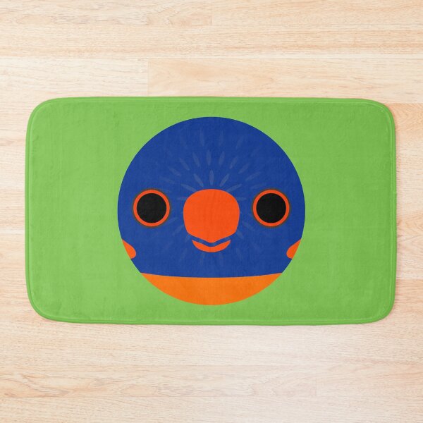 Item preview, The face of a Red-collared lorikeet designed and sold by INKOYADO.