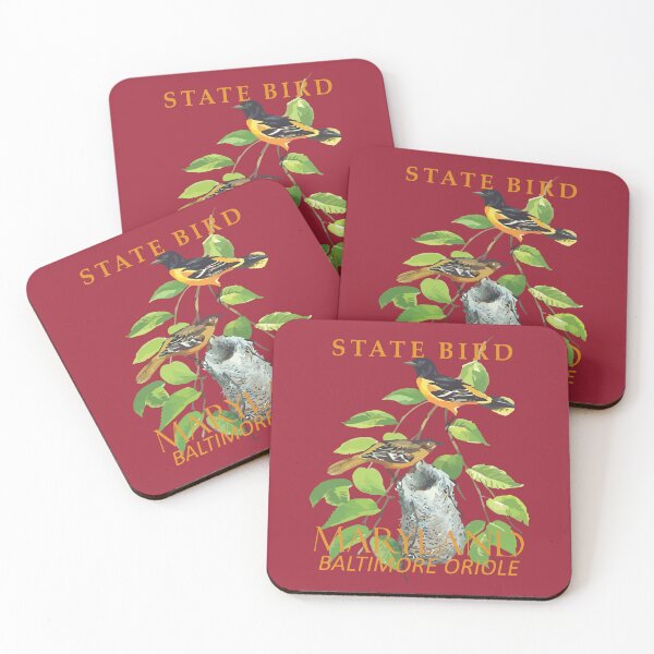 Item preview, Maryland Territory Bird The Icterus galbula designed and sold by taiche.