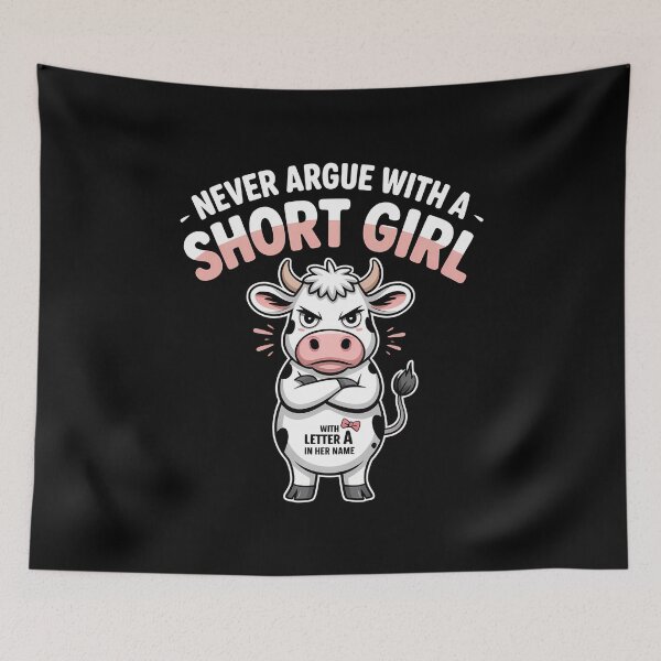 Item preview, Never Argue with A Short Girl - The perfect gift for a confident, short girl with attitude and a great sense of humor. designed and sold by ZyziowskyArt.