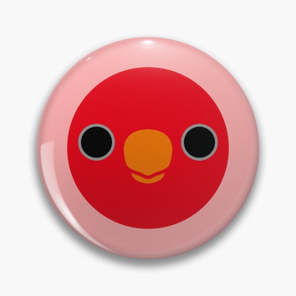 Item preview, The face of a Chattering Lory designed and sold by INKOYADO.